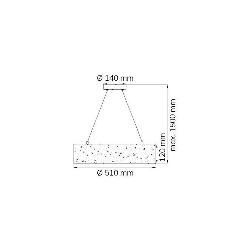 Wofi 6370.01.70.7000 - LED Hanglamp aan een koord LEIKA LED/21W/230V