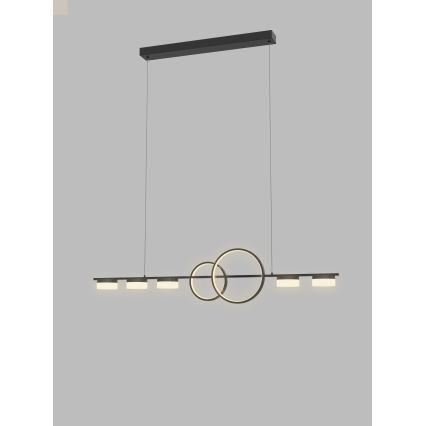 Wofi 7030-702 - Dimbare LED hanglamp aan een koord MESSINA LED/57W/230V zwart