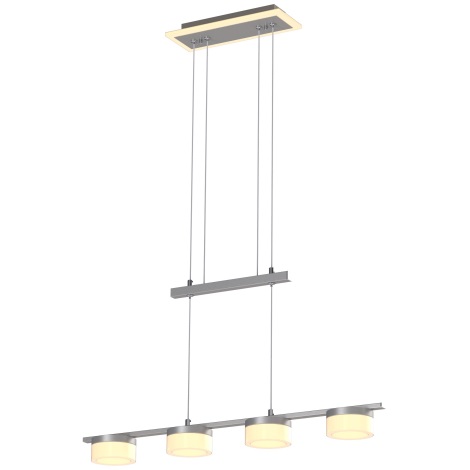 Wofi 7054-503 - Dimbare LED hanglamp aan een koord JESSE LED/21W/230V mat chroom