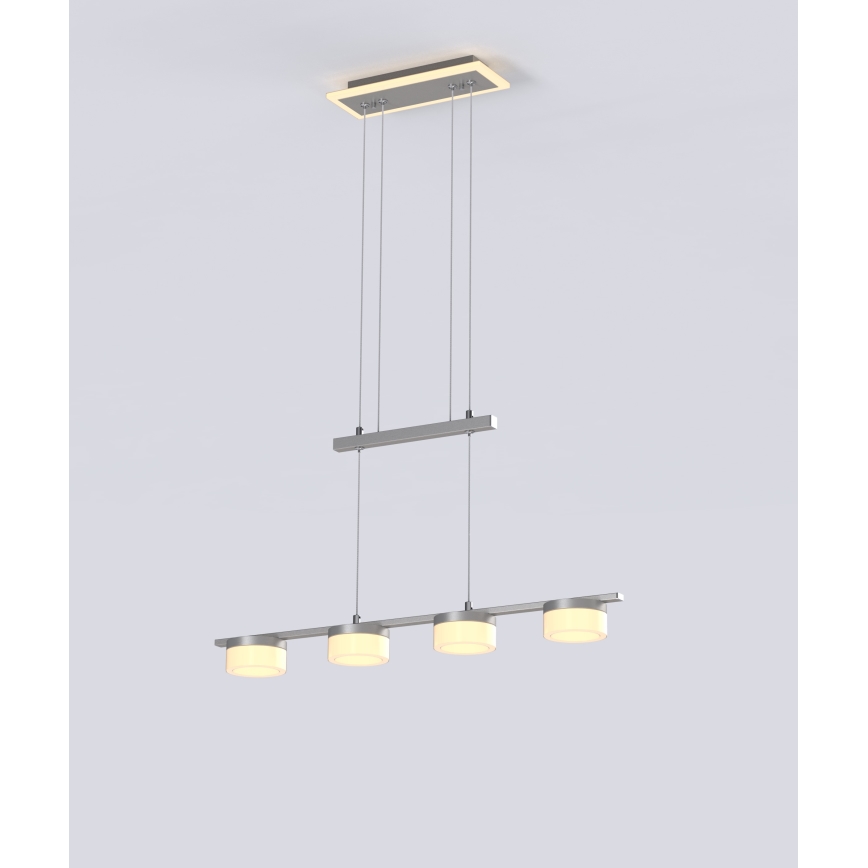 Wofi 7054-503 - Dimbare LED hanglamp aan een koord JESSE LED/21W/230V mat chroom
