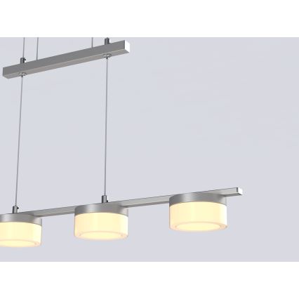 Wofi 7054-503 - Dimbare LED hanglamp aan een koord JESSE LED/21W/230V mat chroom