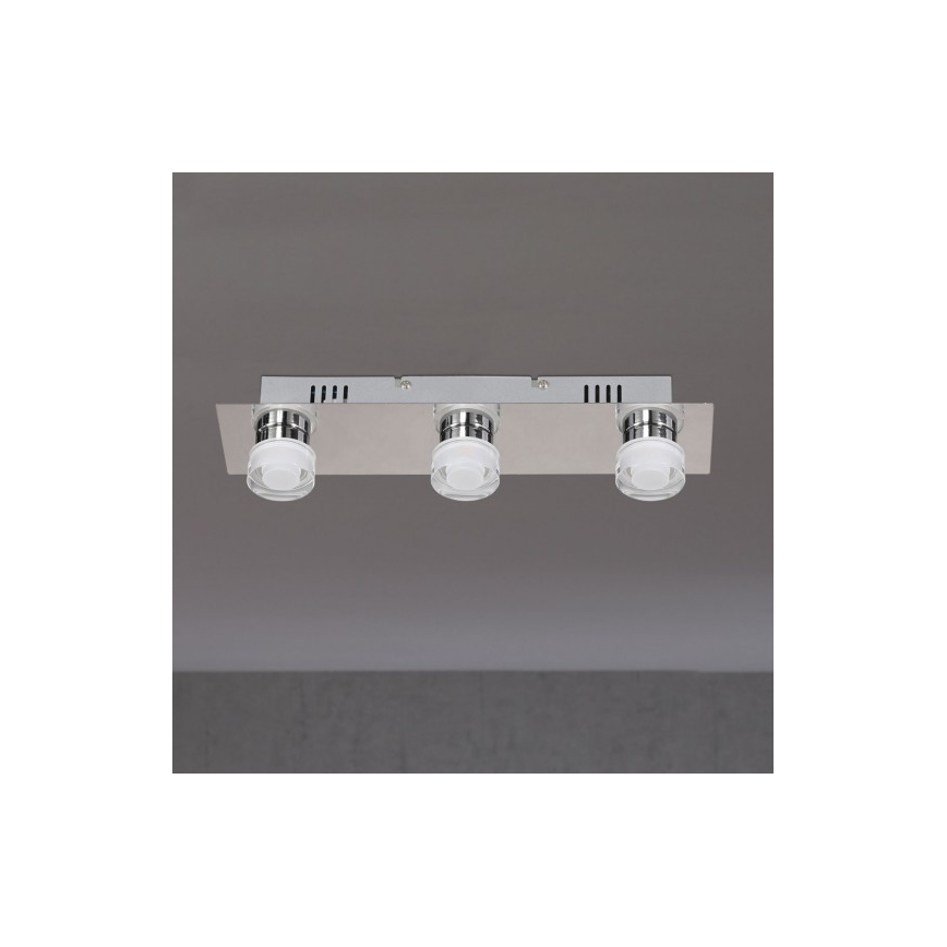 Wofi 7848.03.54.0044 - Badkamer LED Plafond Lamp LORIENT 3xLED/4W/230V IP23