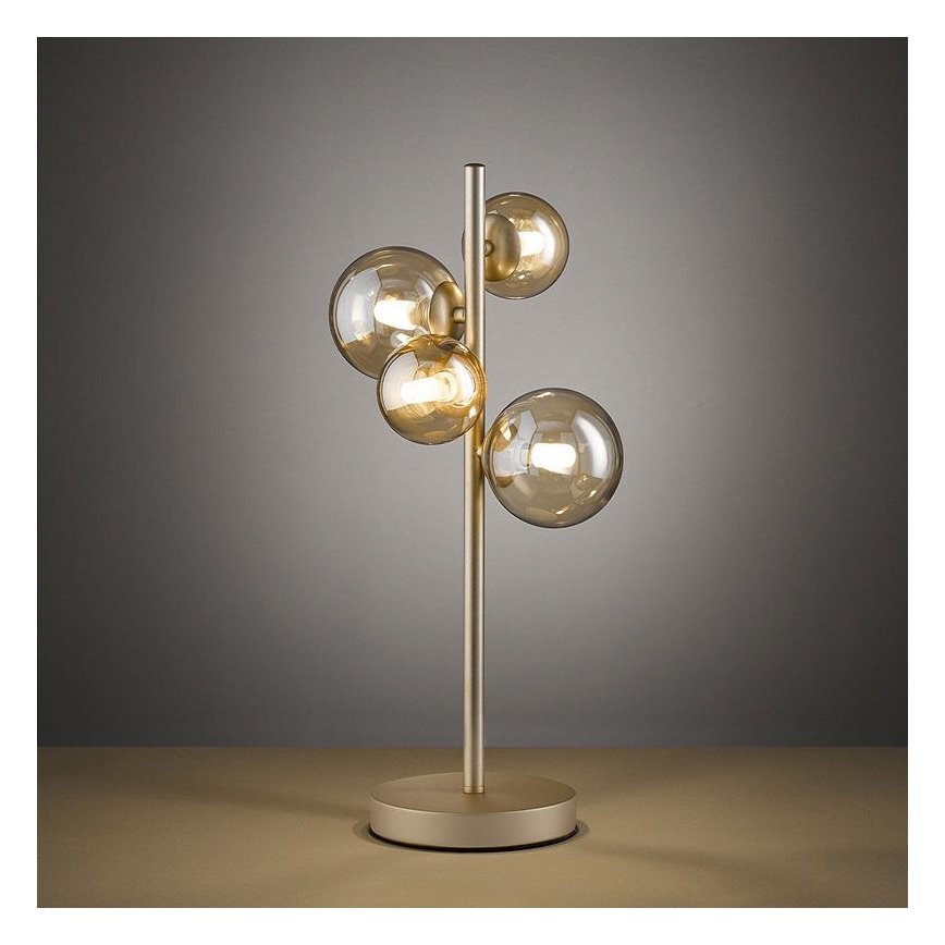 Wofi 8014.04.14.9000 - LED Tafellamp VILLA 4xG9/3W/230V goud