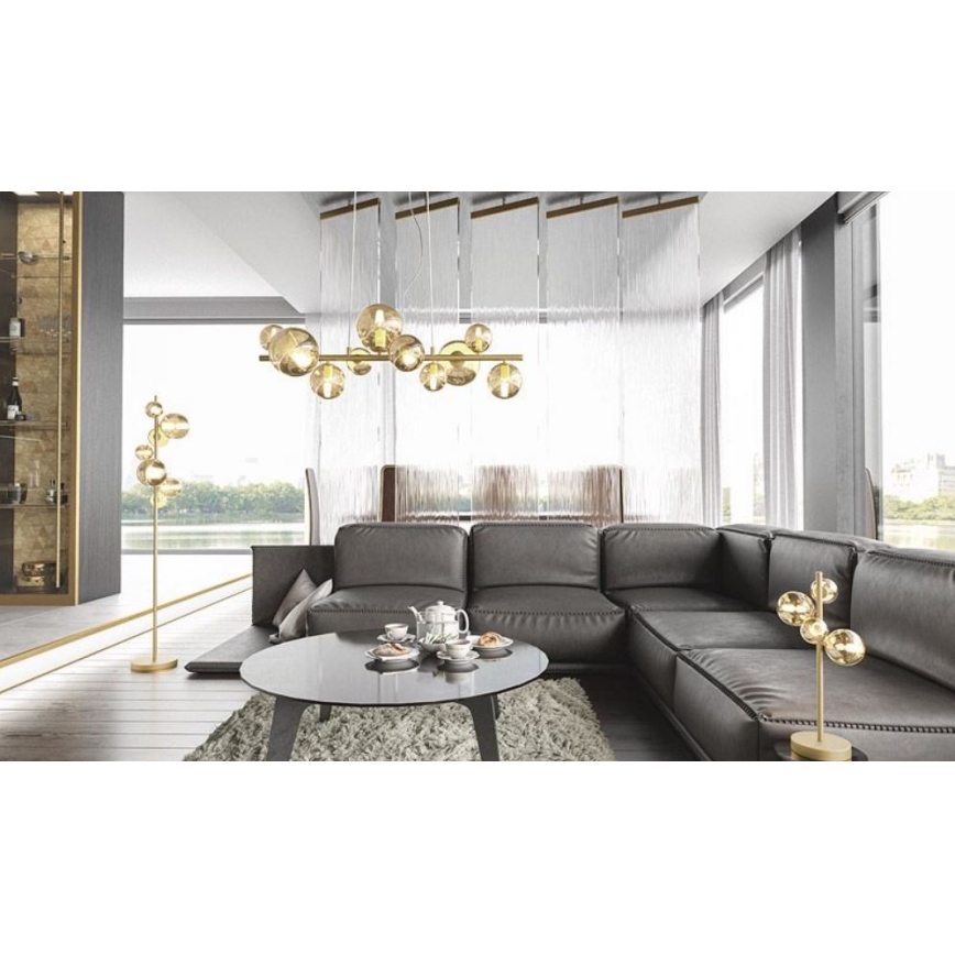 Wofi 8014.04.14.9000 - LED Tafellamp VILLA 4xG9/3W/230V goudkleurig