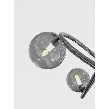 Wofi 8014-205 - LED Tafellamp NANCY 2xG9/3,5W/230V zwart/glanzend chroom