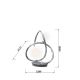 Wofi 8014-207 - LED Tafellamp NANCY 2xG9/3,5W/230V glanzend chroom