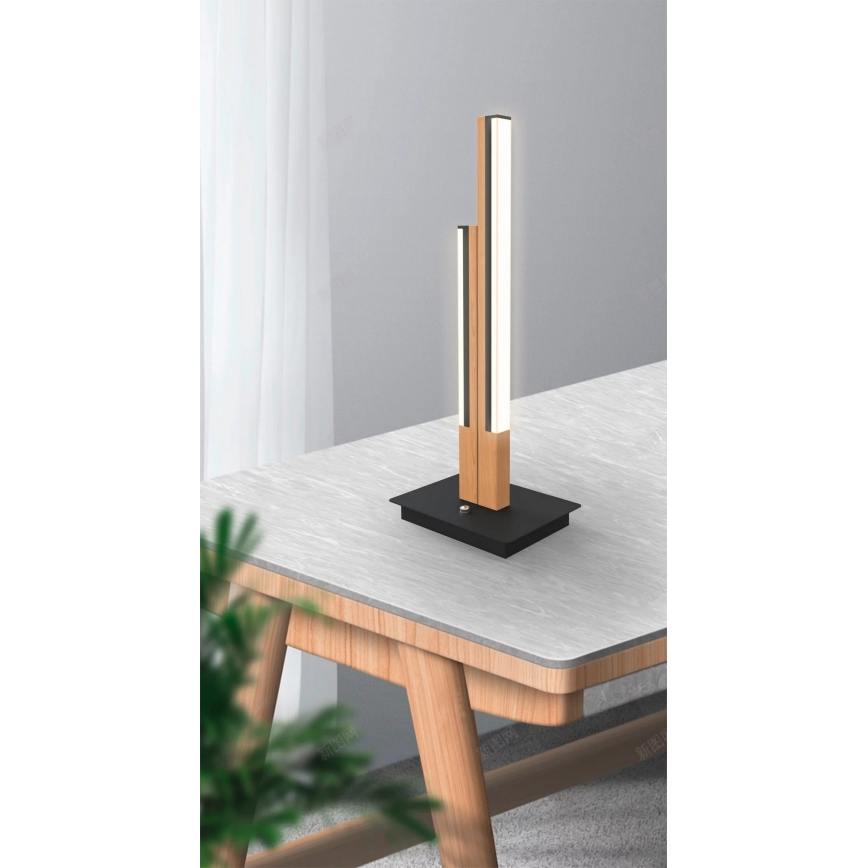 Wofi 8031-206 - LED tafellamp PALERMO LED/10,5W/230V rubberhout