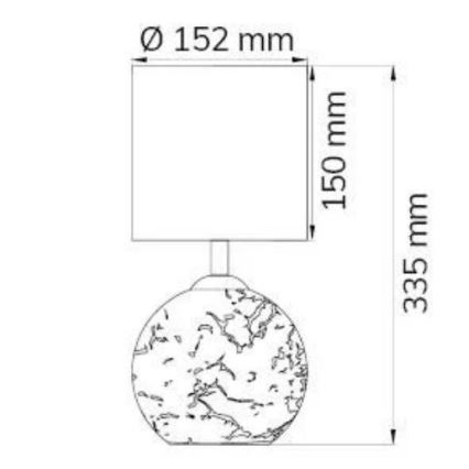 Wofi 8149.02.13.6012 - Tafellamp CARMEN 1xE14/40W/230V + 1xG9/10W goud