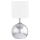 Wofi 8149.02.70.6006 - Tafellamp CARMEN 1xE14/40W/230V + 1xG9/10W zilver