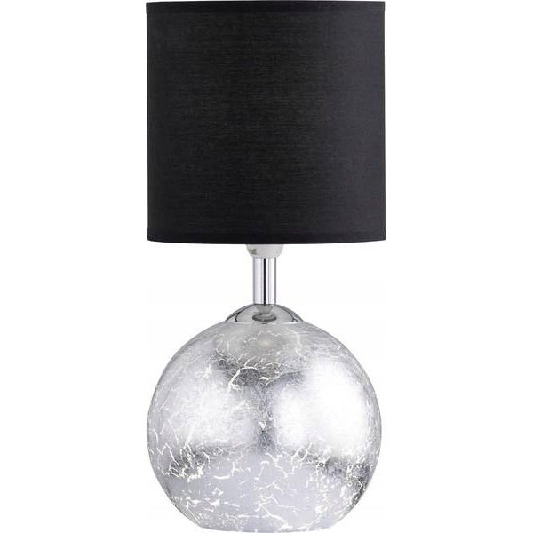 Wofi 8149.02.70.6010 - Tafellamp CARMEN 1xE14/40W/230V zwart/zilver