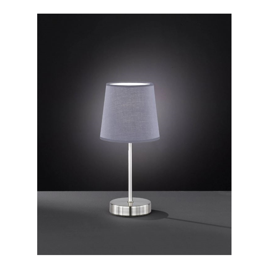 Wofi 8324.01.50.0000 - Tafellamp CESENA 1xE14/42W/230V grijs