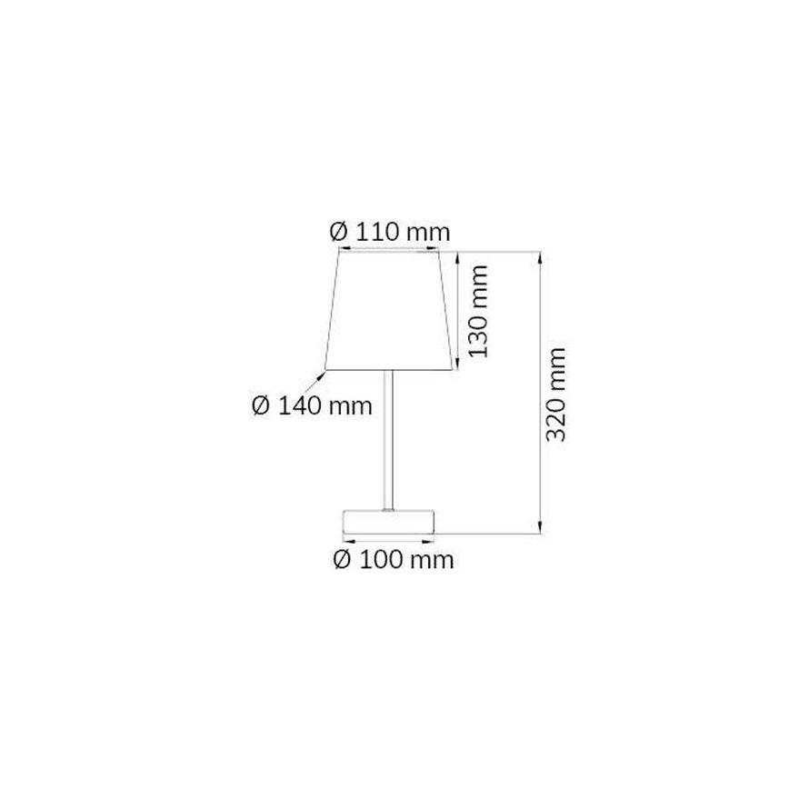 Wofi 832401178000 - Tafellamp CESENA 1xE14/42W/230V groen
