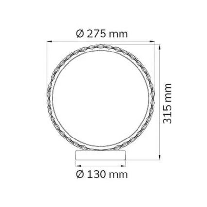 Wofi 8423.01.01.9000 - LED Tafellamp HARLEY LED/5W/230V 3000K