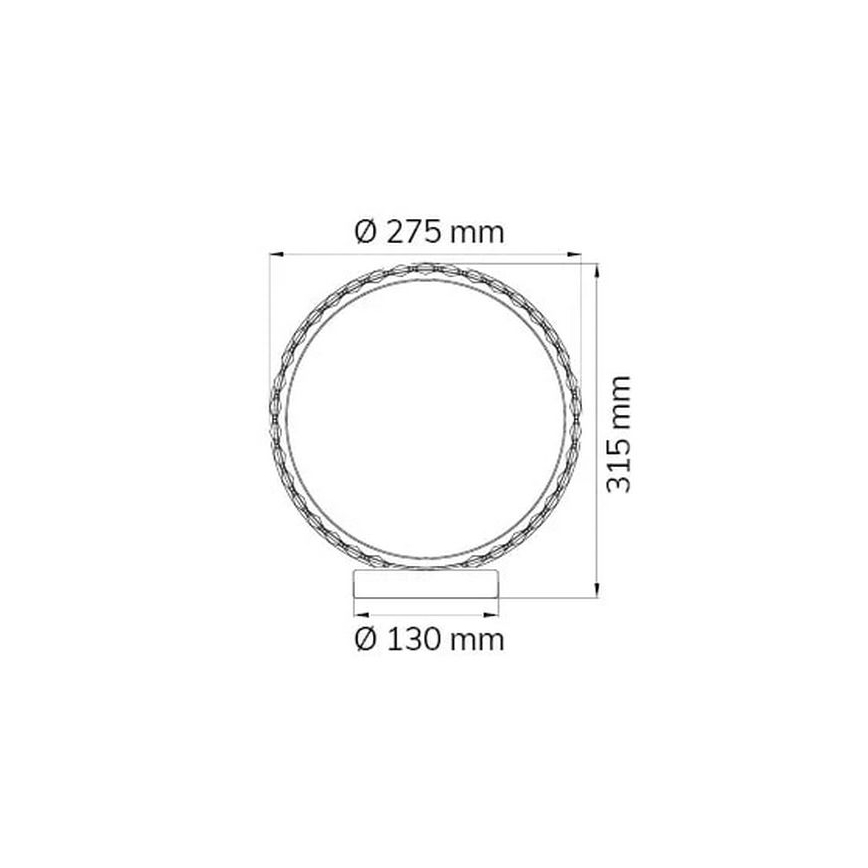 Wofi 8423.01.01.9000 - LED Tafellamp HARLEY LED/5W/230V 3000K