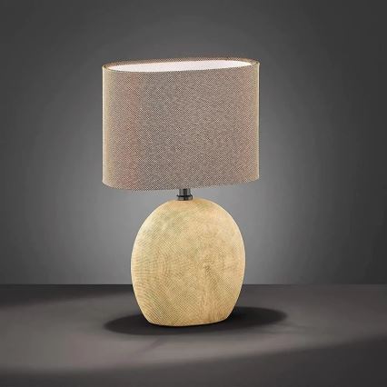 Wofi 845601236000 - Tafellamp CARMEN 1xE14/40W/230V beige