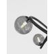 Wofi 9014-1205 - LED Bevestigde Hanglamp NANCY 12xG9/3,5W/230V zwart chroom