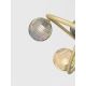 Wofi 9015-1204 - LED Bevestigde Hanglamp METZ 12xG9/3,5W/230V goud/grijs