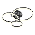 Wofi 9049-405 - Dimbare LED bevestigde hanglamp PERPIGNAN LED/51W/230V zwart/glanzend chroom