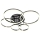 Wofi 9049-605 - Dimbare LED bevestigde hanglamp PERPIGNAN LED/80W/230V zwart chroom