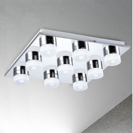 Wofi 9175.09.01.0000 - Dimbare LED Plafond Lamp LOGAN 9xLED/4,2W/230V