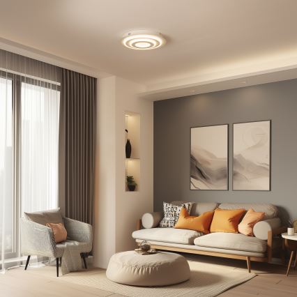 Wofi 9464.01.06.9000 - LED plafondlamp FLYNN LED/25W/230V Ø 60 cm wit