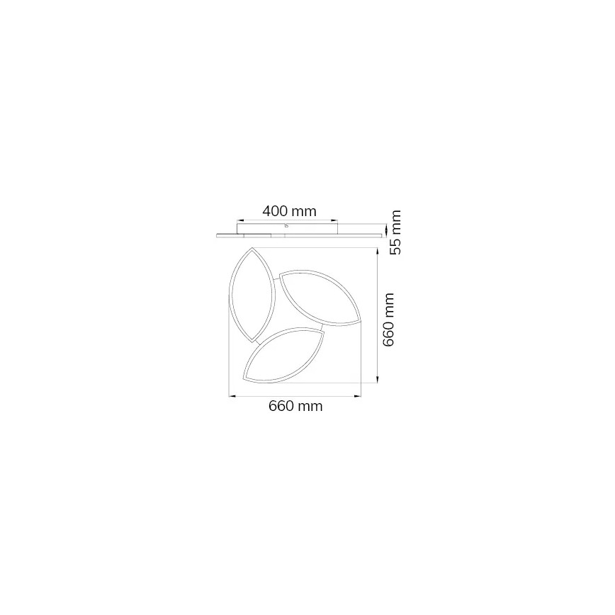 Wofi 9486.03.70.8680 - LED RGBW Dimbare plafondlamp KIRK LED/22W/230V Wi-Fi + afstandsbediening