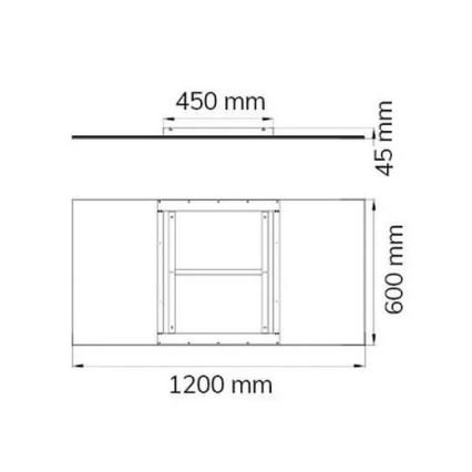 Wofi 9693.01.70.6200 - Dimbare LED plafondlamp LIV LED/44W/230V 2800-5500K + afstandsbediening