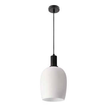 WOLKEN 1xE27/40W/230V hanglamp wit/zwart