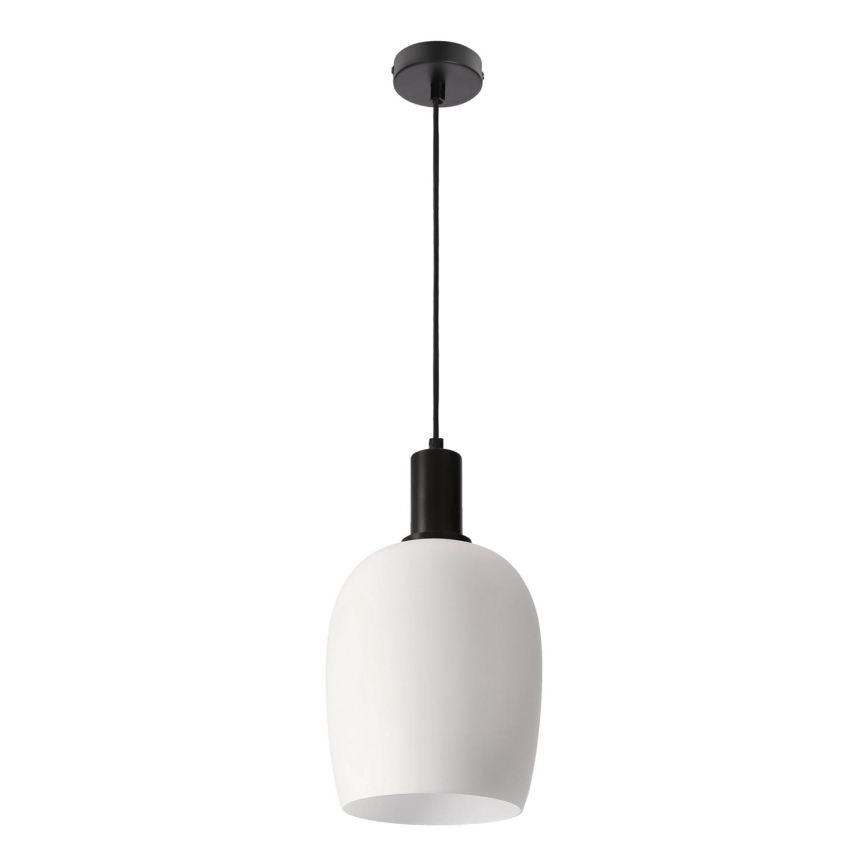 WOLKEN 1xE27/40W/230V hanglamp wit/zwart