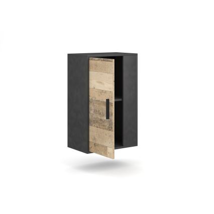 Woonwand BRICK bruin/zwart