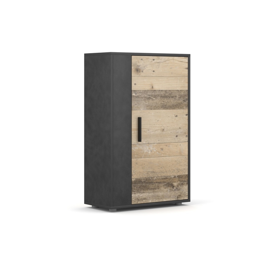 Woonwand BRICK bruin/zwart