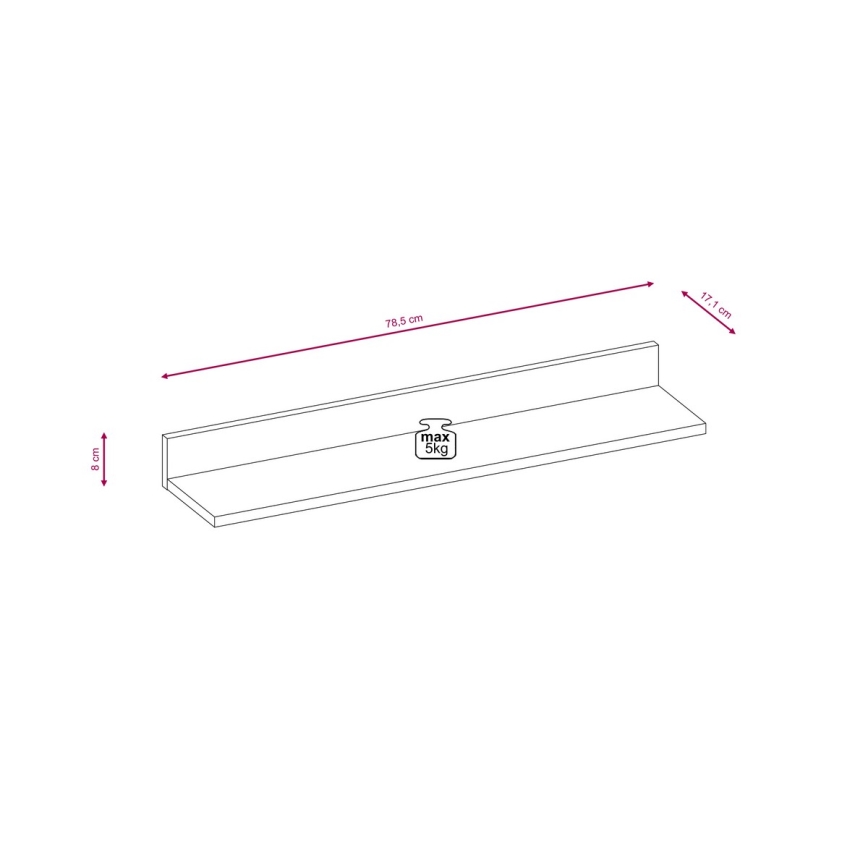 Woonwand BRICK bruin/zwart