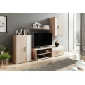 Woonwand BRICK sonoma eik/wit