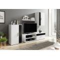 Woonwand BRICK wit/zwart