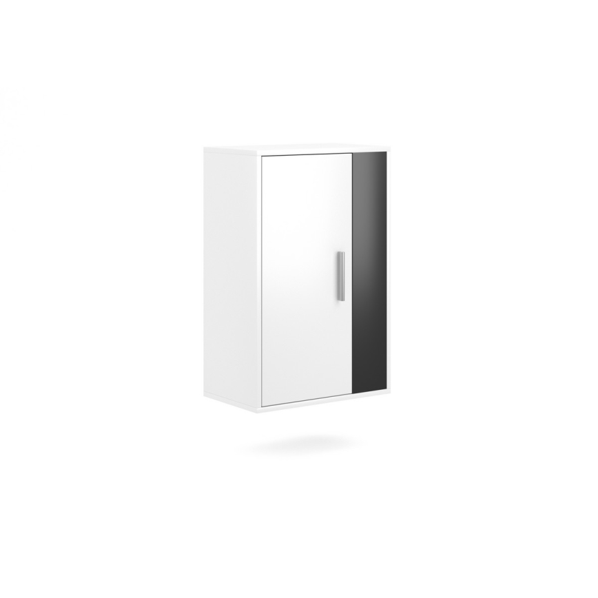Woonwand BRICK wit/zwart