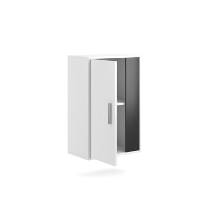 Woonwand BRICK wit/zwart