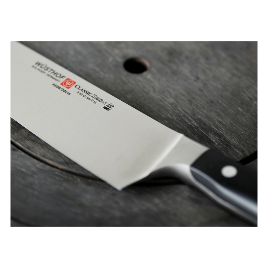 Wüsthof - Set keukenmessen in standaard CLASSIC IKON 7-delig essen/zwart