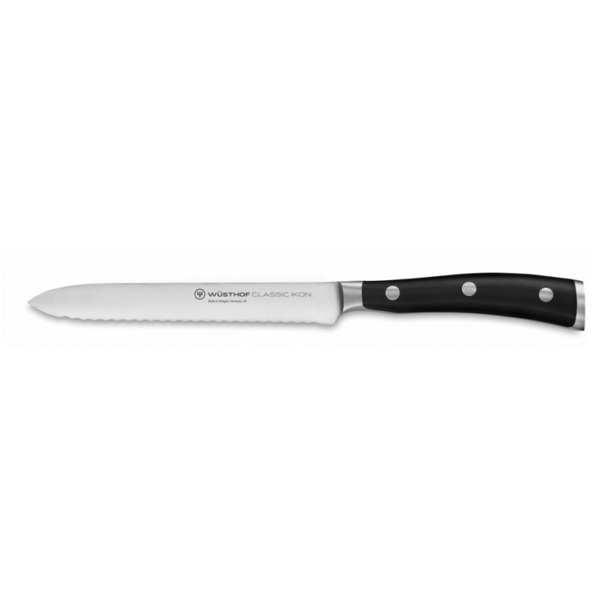 Wüsthof - Set keukenmessen in standaard CLASSIC IKON 7-delig essen/zwart