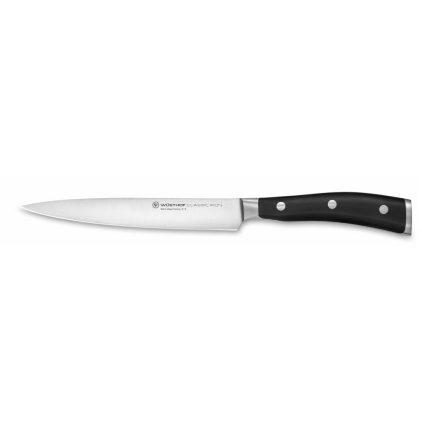 Wüsthof - Set keukenmessen in standaard CLASSIC IKON 7-delig essen/zwart