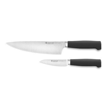 Wüsthof - Keukenmessenset PARTNER, 2-delig, zwart