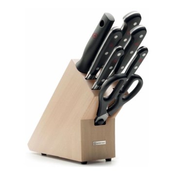 Wüsthof - Set keukenmessen in standaard CLASSIC 8-delig essenhout/beige