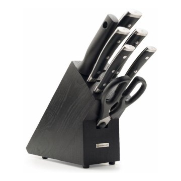 Wüsthof - Set keukenmessen in standaard CLASSIC IKON 8-delig essen/zwart