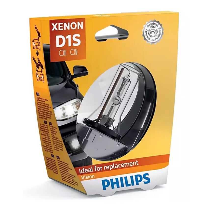Xenon autolamp Philips XENON VISION D1S PK32d-2/35W/85V 4300K