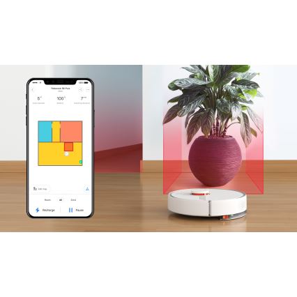 Xiaomi Slimme Roborock Stofzuiger S6 Pure 58W Wi-Fi wit