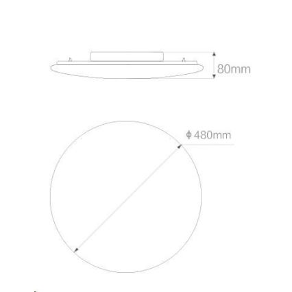 Yeelight - Dimbare LED Lamp GALAXY LED/32W/230V Wi-Fi Ra95 + afstandsbediening