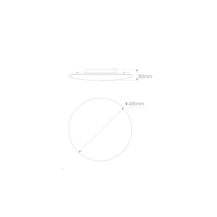 Yeelight - Dimbare LED Lamp GALAXY LED/32W/230V Wi-Fi Ra95 + afstandsbediening
