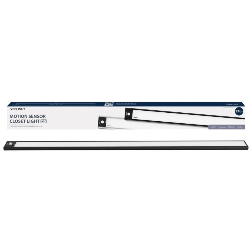 Yeelight - LED Dimbare oplaadbare meubelverlichting met sensor LED/2,4W/2200 mAh 2700K 60 cm zwart