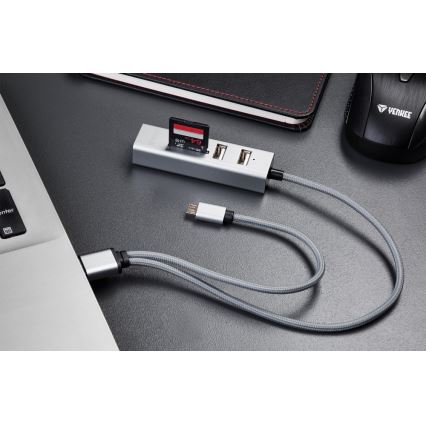 Yenkee - USB Splitter 2.0 en OTG en kaartlezer