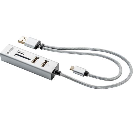 Yenkee - USB Splitter 2.0 en OTG en kaartlezer