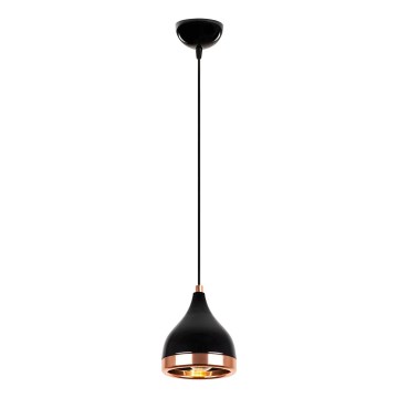 YILDO Hanglamp 1xE27/40W/230V zwart/koper